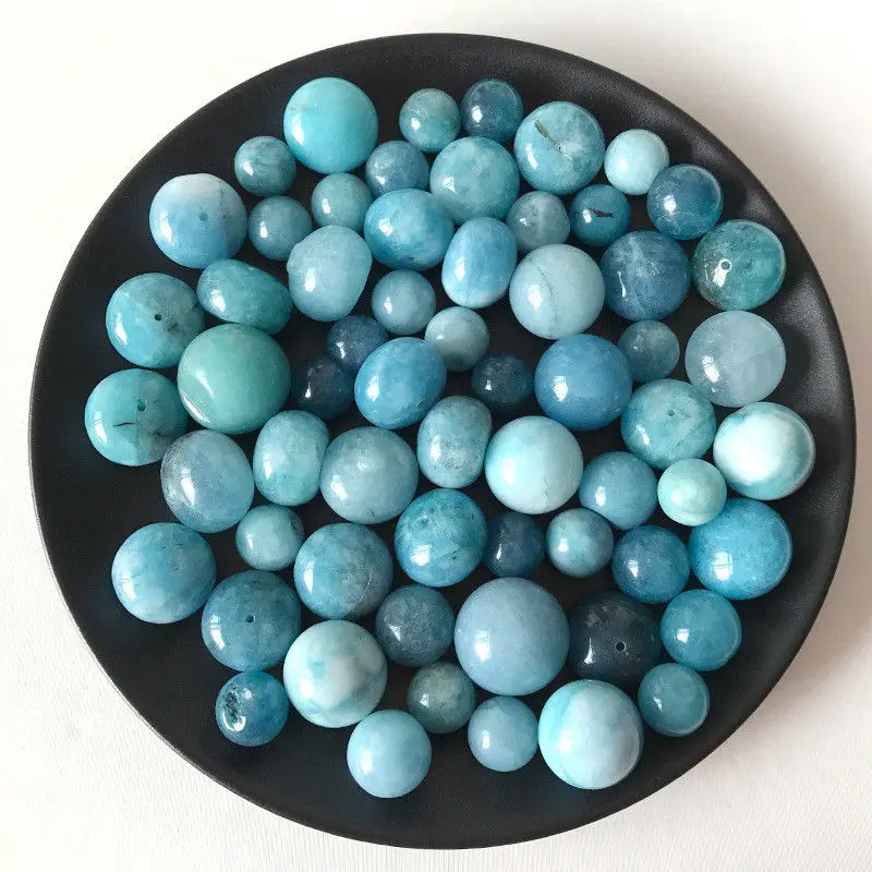 50 г искусственный голубой нефритовый кварцевый полированный кристаллический