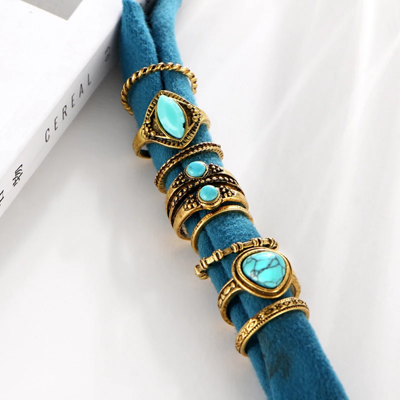 8 шт. треугольные кольца в стиле Бохо | Украшения и аксессуары