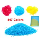 Алмазная живопись, полные квадратные круглые бусины, искусственные камни, алмазные принадлежности для резервного копирования, 447 цветов для отсутствия, фотоальбом LK1