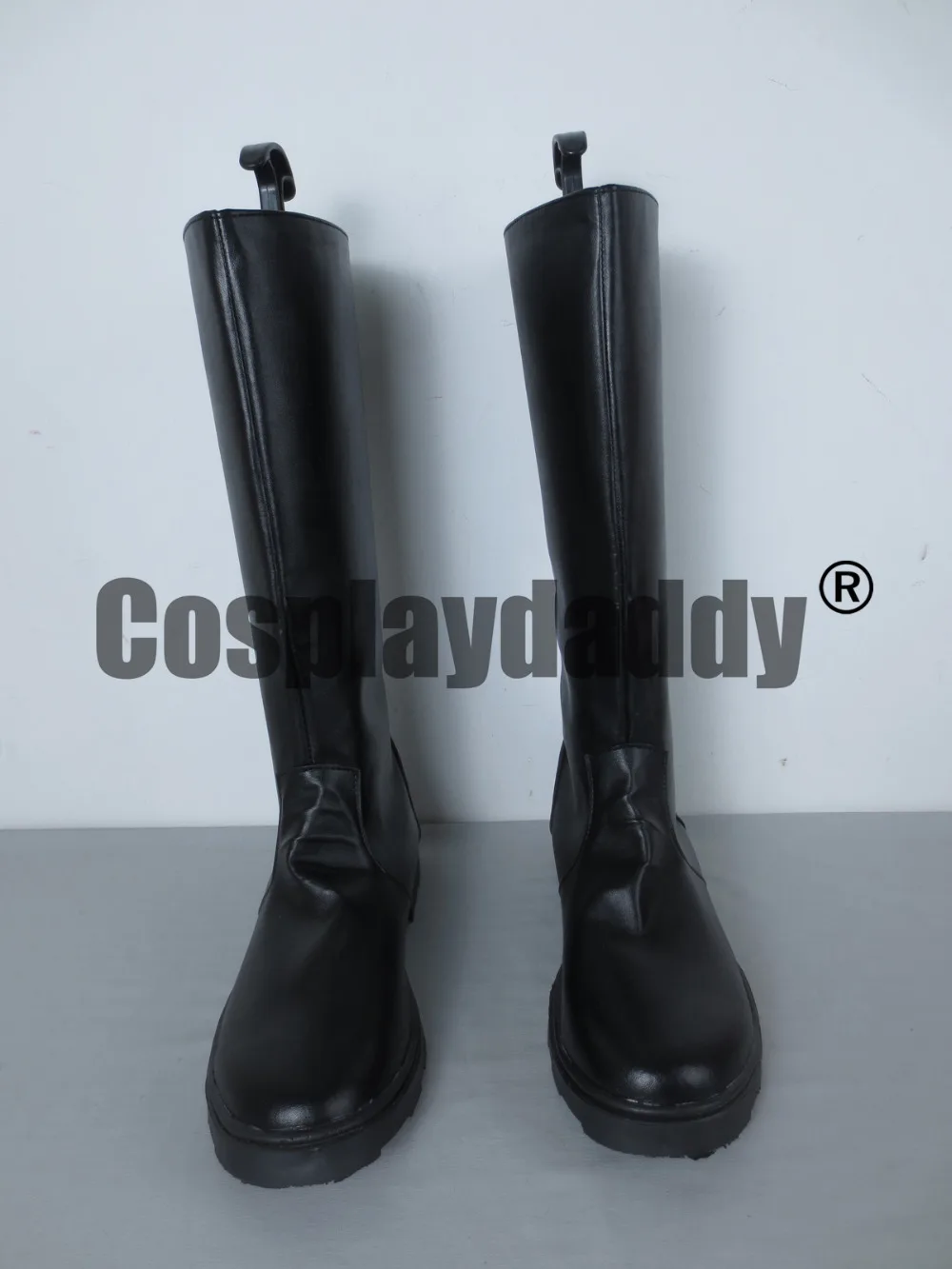 Цельнометаллический алхимик Рой Мустанг кожаная черная длинная обувь для