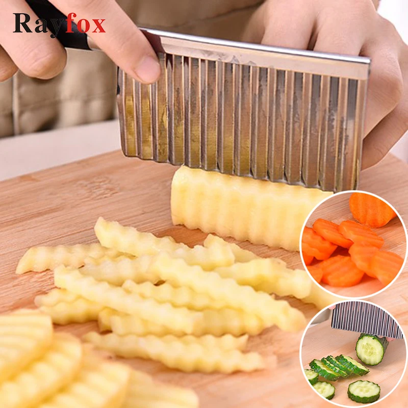 Волнистый нож для резки картофеля с волнистыми краями огурца моркови фруктов