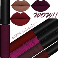 2pcsset 34 color matte long lasting lipsticks sexy make lip gloss professional makeup kits for women liquid lipstick matte set