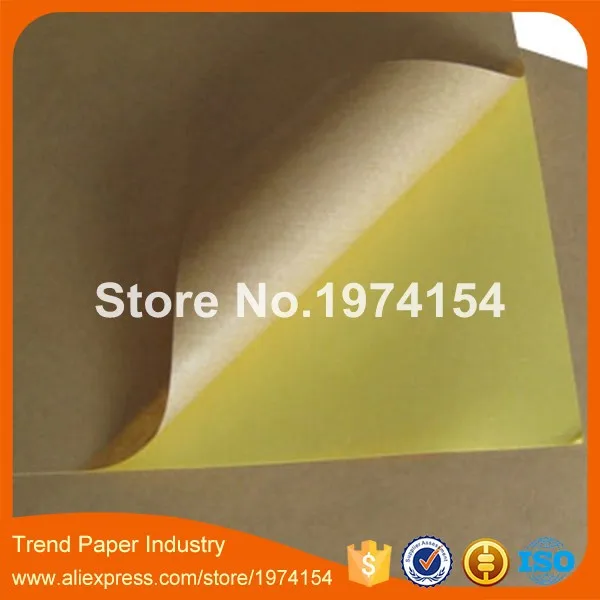 Клейкая крафт-бумага А4 600 листов/партия самоклеящаяся пустая а4 для этикеток