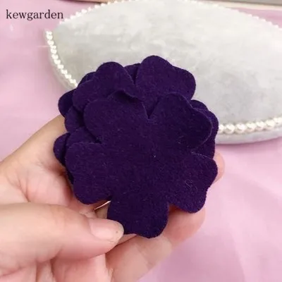 Purple 50pcs Kewgarden шерсть тканевые ленты 1," 38 мм двойной уход за кожей лица вручную изготовленная лента DIY цветок лук брошь атласная лента интимные аксессуары Riband 5 м - Цвет: Purple 50pcs