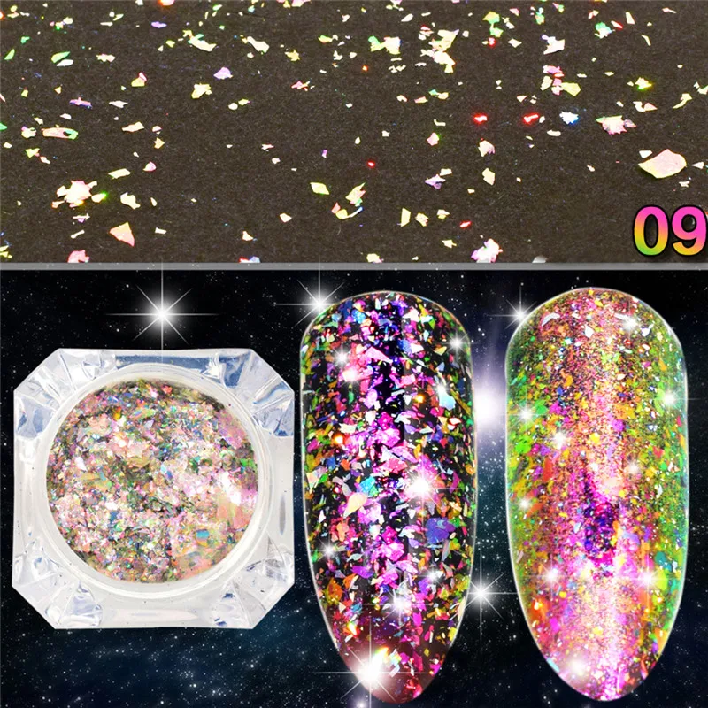 BeautyBigBang 0 2g хамелеон лак для ногтей с блестками Нерегулярные Flakies порошок