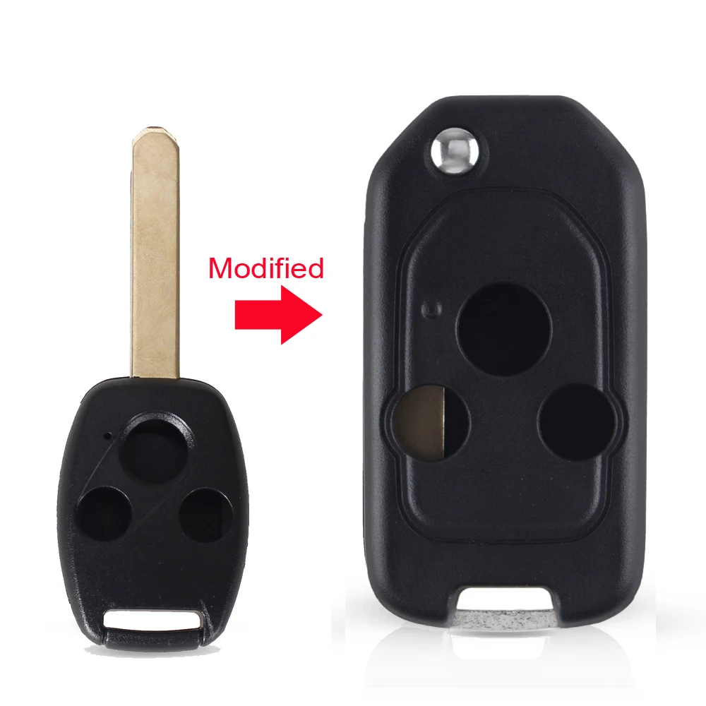 Model 4 KEYYOU модифицированный дистанционный ключ 2/3/4 кнопки флип-чехол для автомобильного ключа чехол для Honda Accord CRV ПИЛОТ 2007 2008 2009 2010 2011 2012 2013 - Цвет: Model 4