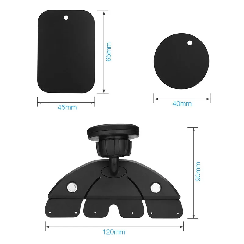 Универсальный магнитный автомобильный держатель для Dash CD регулируемый