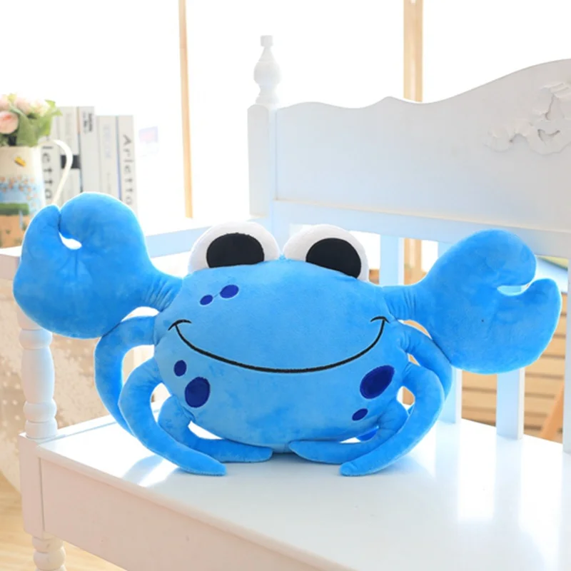Blue 55/65/75 см нежное кольцо с камнем плюшевые подушки мягкие мультфильм игрушки в виде краба Детская кукла диванную подушку творческий подарок на день рождения для детей; Одежда для девочек - Цвет: Blue
