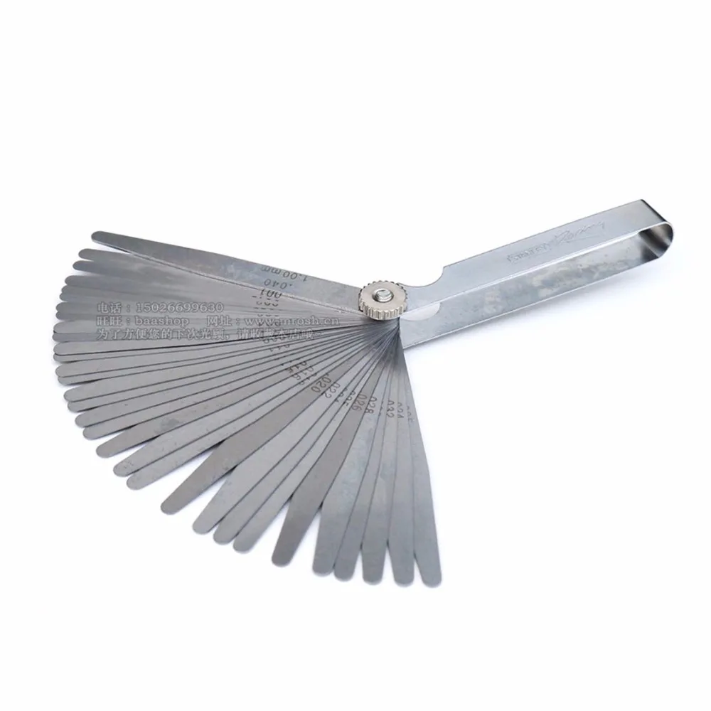 32 лопасти метрический толщиномер набор таппет клапан датчик измерительный