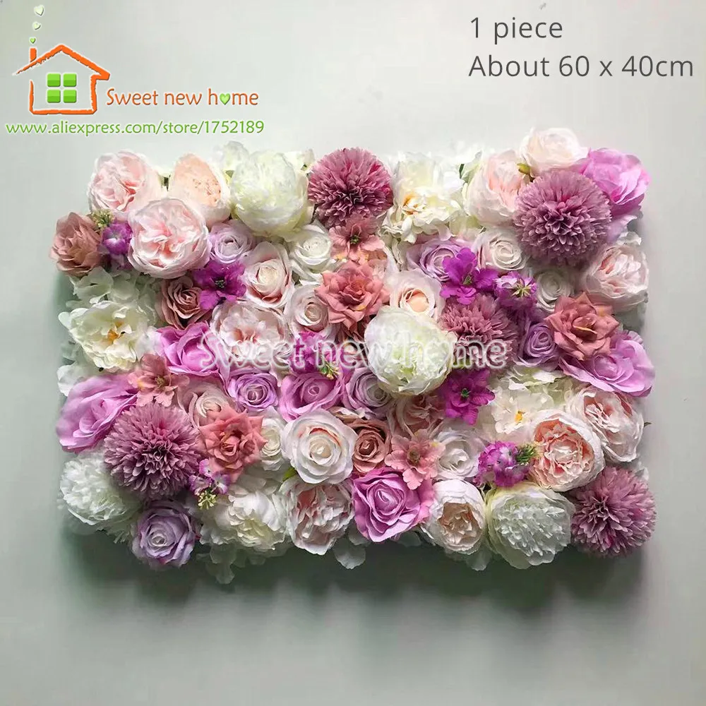 3D Искусственные розы FlowerWall панель DIY цветок Бегуны для свадебного фона или стола украшения