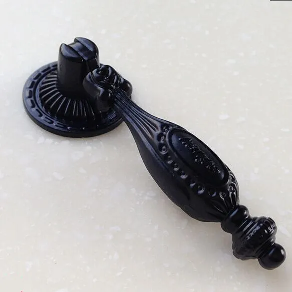 

Dresser knob pull shoe cabinet pull knob kitchen cabinet handle pull 80mm antique black shaky pendant drawer furniture handle