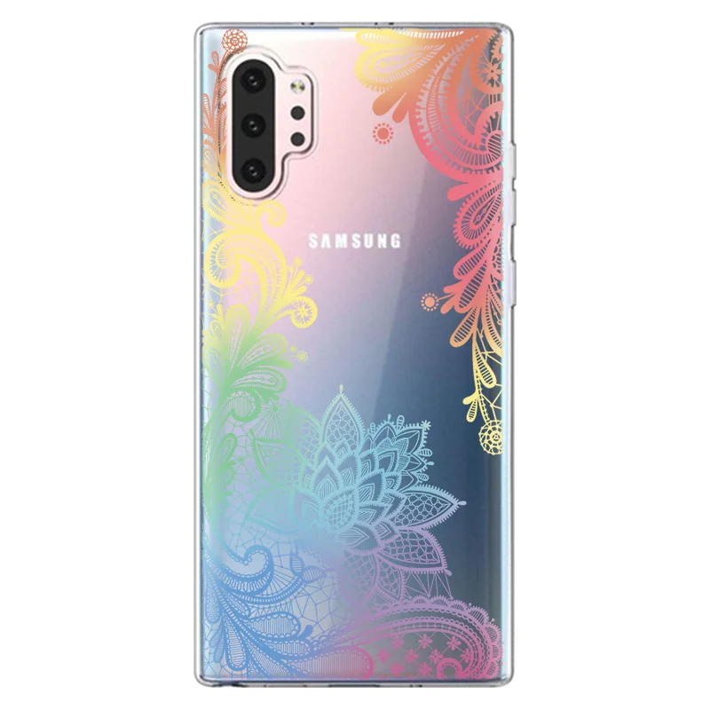 sxhuacai Мандала кружевное платье с цветочным рисунком в виде ракушки для samsung Galaxy Note 10 Pro для samsung Galaxy A70 A60 A50 A40 A30 A20e с рисунком мягкий чехол - Цвет: sxhuacai