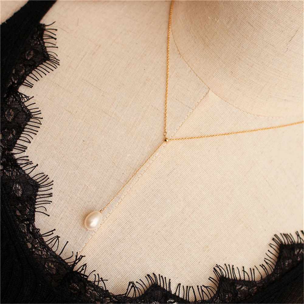 

Natural Pearls Choker Gold Filled Necklace Handmade Vintage Y Jewelry Collier Bijoux Femme Boho Necklace For Women Collares
