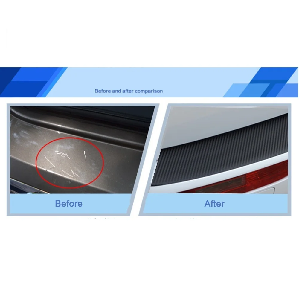 Защитная Накладка на порог автомобиля протектор для бампера из углеродного