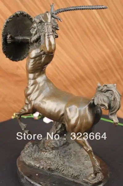 Мощный центаур греческой мифологии бронзовая статуя скульптура потерянный Воск