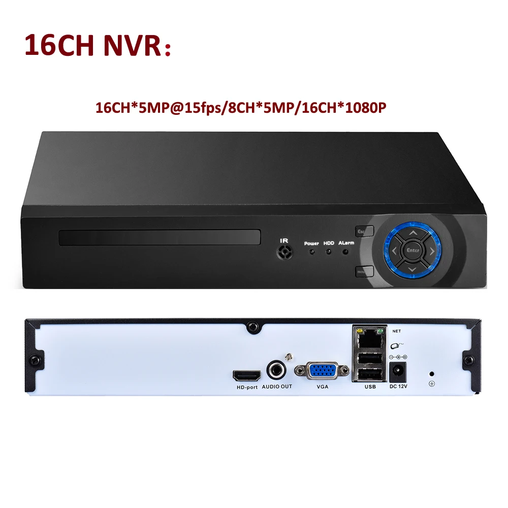 Камера видеонаблюдения AZISHN 8/16/32 каналов NVR 4 МП 5 1080P H.265/H.264 HDMI VGA FTP 3G