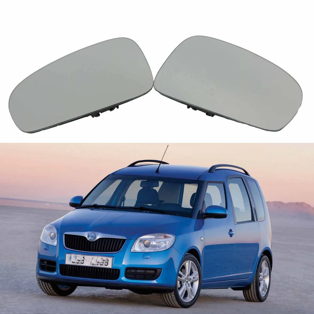 Автомобильное Зеркало с подогревом стекло для Skoda Roomster 2006 2007 2008 2009 2010 2011 2012 2013 2014