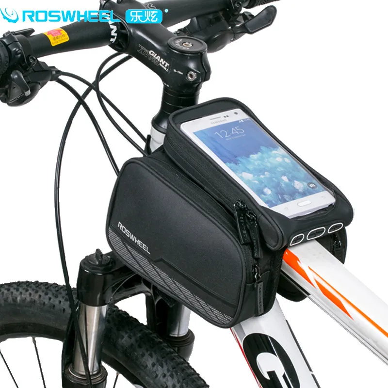 Высокое Качество Roswheel Марка MTB Велосипед Мешок 5.7 ''Сенсорный Экран Телефона