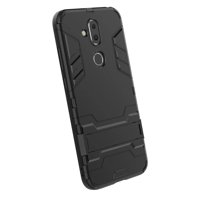For Nokia 7.1Plus / NokiaX7 Case Slim Hard Back Phone Cases Robot Armor Protector Hybrid Silicone Rubber Cover X7 | Мобильные