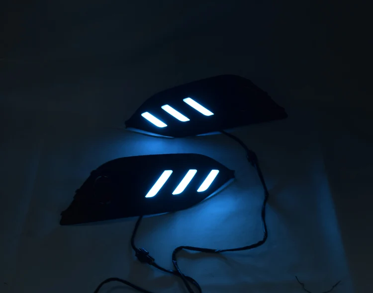 QINYI белый желтый сигнал светильник авто-Стайлинг 12V светодиодный DRL Габаритные огни для Buick Regal OPEL INSIGNIA