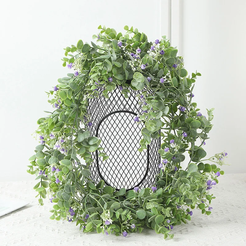 Полезный Искусственный завод ротанга Пластиковые листья эвкалипта лозы