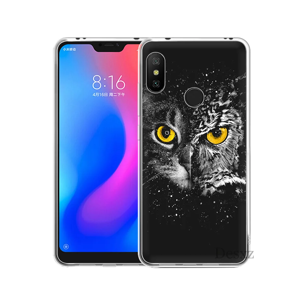 Мягкий чехол из ТПУ с изображением животных для телефона Xiaomi Redmi 4A 4X 5 5A Plus 6 6A