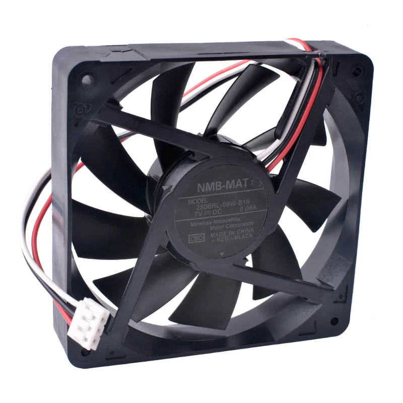 NMB 70 мм вентилятор 2806RL 09W B19 7015 70x70x15 5 в 7 USB двойной шариковый подшипник DIY