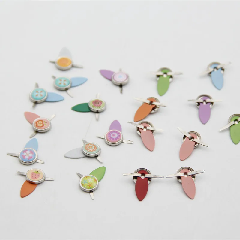 Смешанные Цветочные полимерные металлические брэды поделки вращающиеся замки