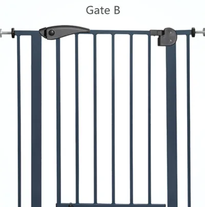 Gate B 75-84 см babysafe ворота безопасности для детей Детская лестница забор дверь ПЭТ изолирующий клапан Собака Забор - Цвет: Gate B