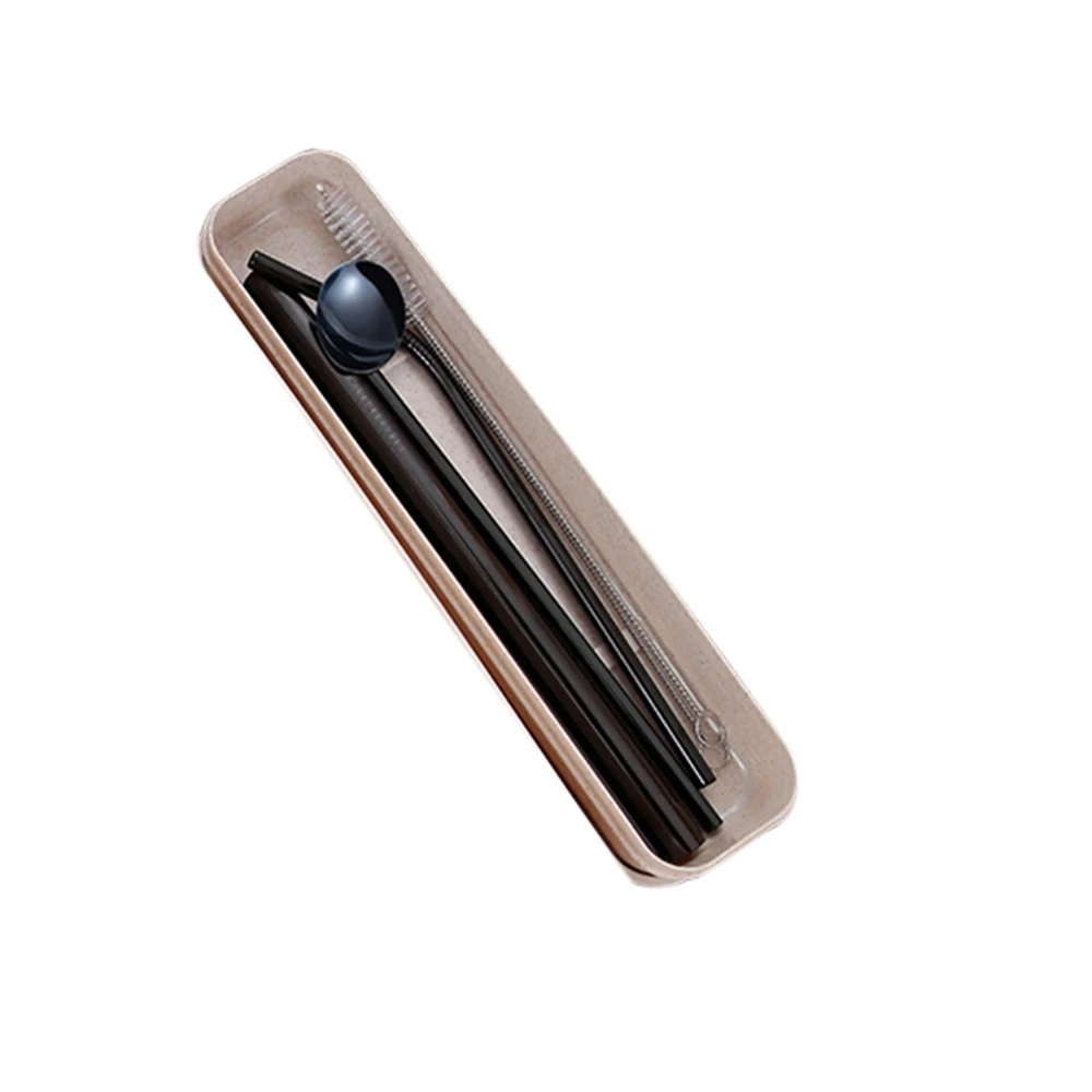 2019 Новое поступление 7 шт./компл. многоразовая Питьевая соломинка из нержавеющей
