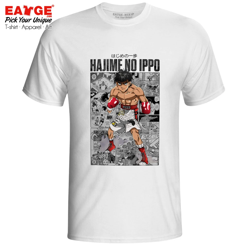 Боксер Ippo футболка аниме Hajime No Ippo Manga Повседневная активная футболка EATGE редкий дизайн креативный бренд унисекс крутая футболка - Цвет: 01