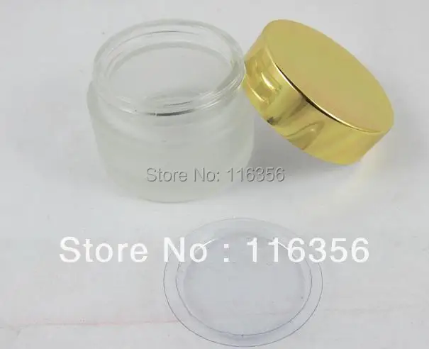 30 г Матовая Стеклянная банка для крема с золотой крышкой косметической