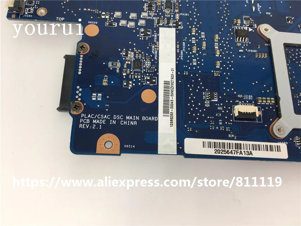 Материнская плата yourui для ноутбука Toshiba Satellite C850 L850 L855 материнская DDR3 бесплатный