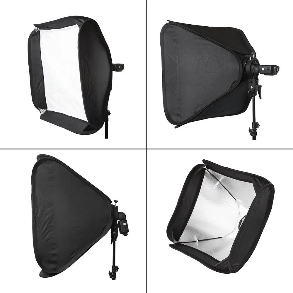 Портативный софтбокс Godox 60x60 см + s образный кронштейн Bowens Крепление Держатель для