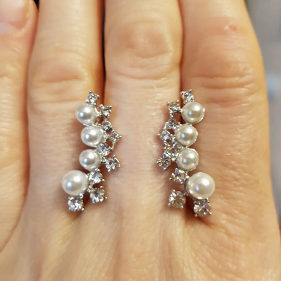 Корейские серьги 2020 ювелирные изделия с кристаллами и жемчугом Brincos Boucle d'oreille из