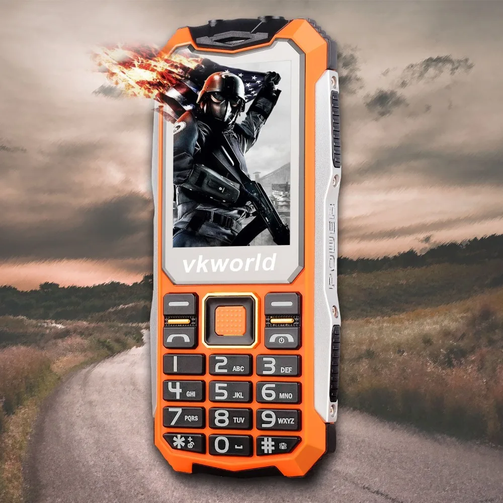 VKWorld Stone V3S ежедневный водостойкий мобильный телефон SPRD 6531D 2 4 дюймов экран анти
