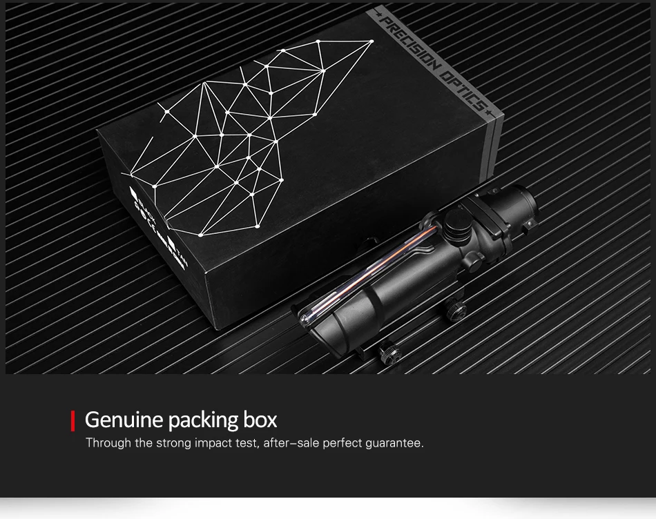 5x35 ACOG Стиль охотничьи оптические прицелы красный или зеленый стекло травленая сетка из настоящего волокна Оптика тактические Прицелы прицел