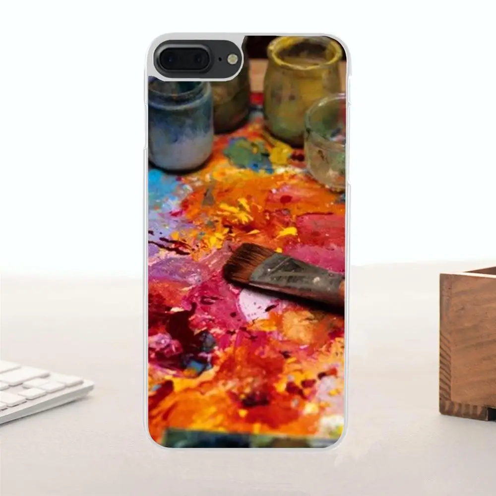 Bixedx Watercolor Set Paint Box For Xiaomi Redmi Mi Note 7 8 9 SE Pro Lite Go Play Soft Coque | Мобильные телефоны и