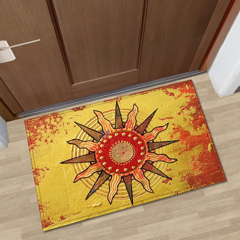 

Zeegle Indian Style Doormat For Entrance Door Home Floor Mat Anti-slip Mats For Bathroom Bedroom Carpet Bedside Rugs Kitchen Mat