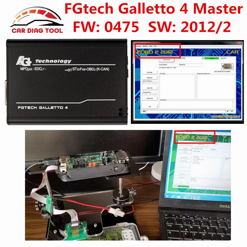 2018 Новый FGTECH Galletto 4 Мастер V54 Fgtech 0475 евро версия OBD2 ЭКЮ программист FG Tech работает