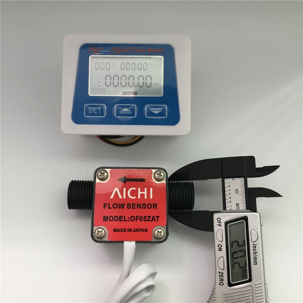 Gal цифровой расходомер + Aichi Овальный шестерни сенсор для измерения дизельного