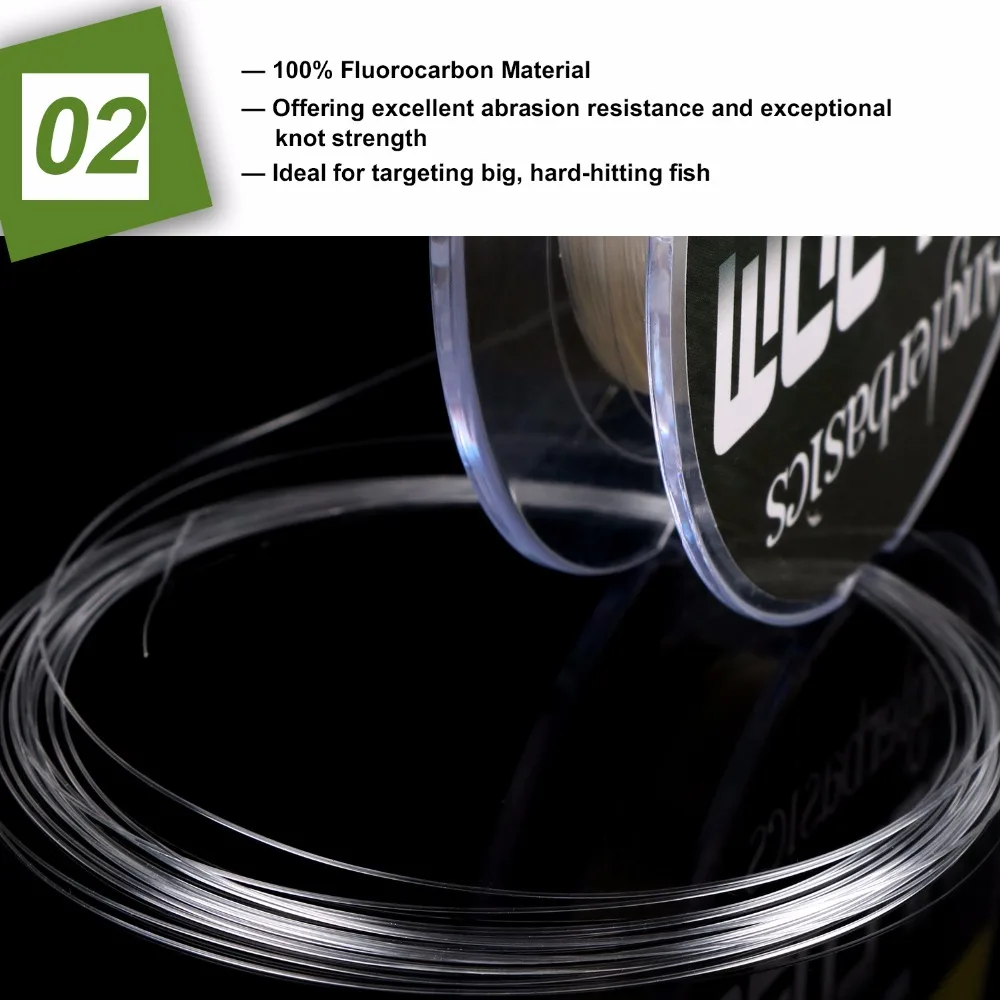 Леска рыболовная однонитевая фторуглеродная 100% м 182 ярдов|fluorocarbon fishing line|fishing linewire