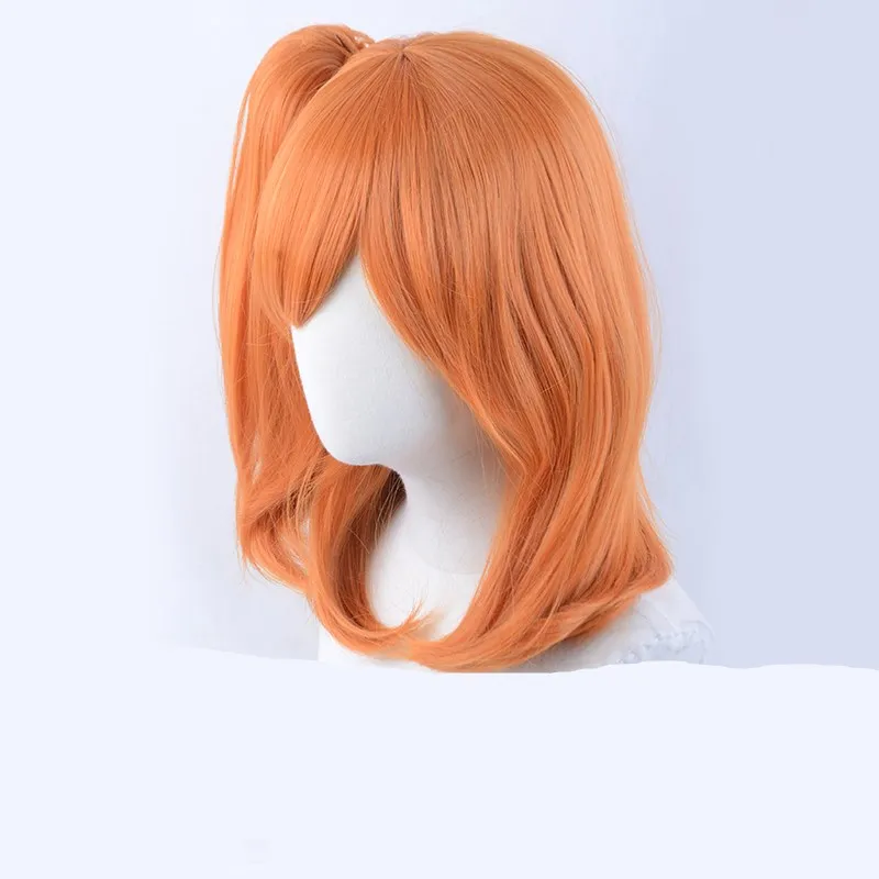 Отлично! Парик для косплея Kousaka Honoka оранжевый парик из синтетических волос