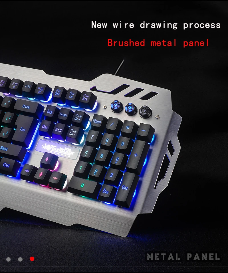 PK-900 RGB с подсветкой Проводная игровая клавиатура прозрачный переключатель Механическая-аналогичная Эргономическая клавиатура для ПК