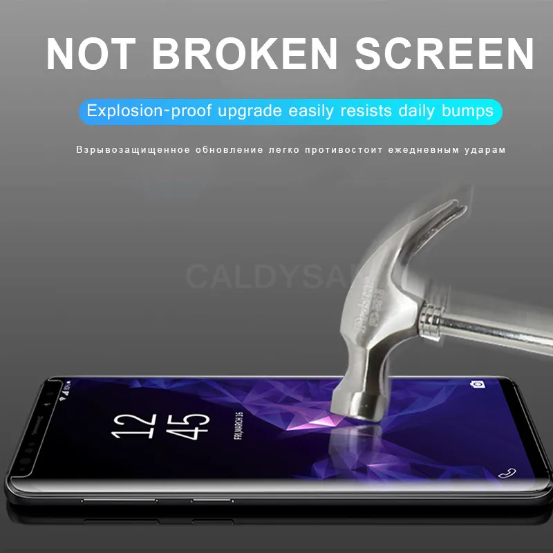 УФ защитная пленка для экрана Samsung Galaxy S8 S9 S10 Plus S10e закаленное стекло Note 8 9 защитное
