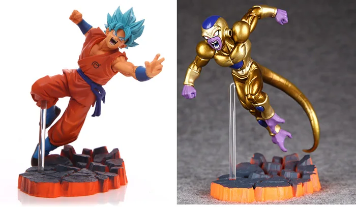 2 шт. Fukkatsuno F Super Saiyan Son Goku Gokou Gold Freza Frieza Dragon Ball Z Battle 6 &quotфигурка|action figure|son gokudragon ball |