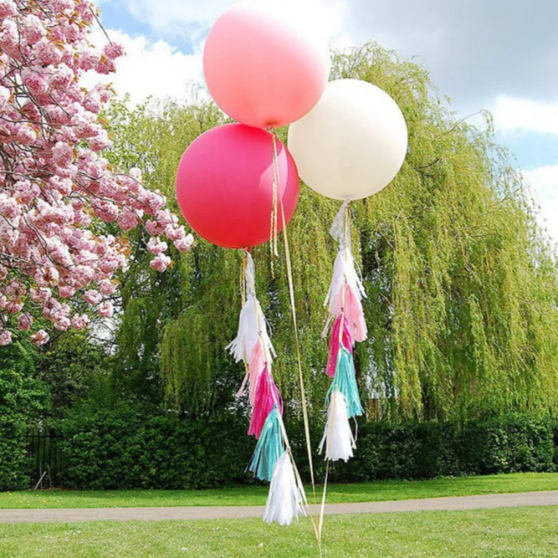 

6pcs 36 inch Colorful Big round Latex Helium Inflatable toy Blow Up Balloon Wedding Birthday Party Large toy