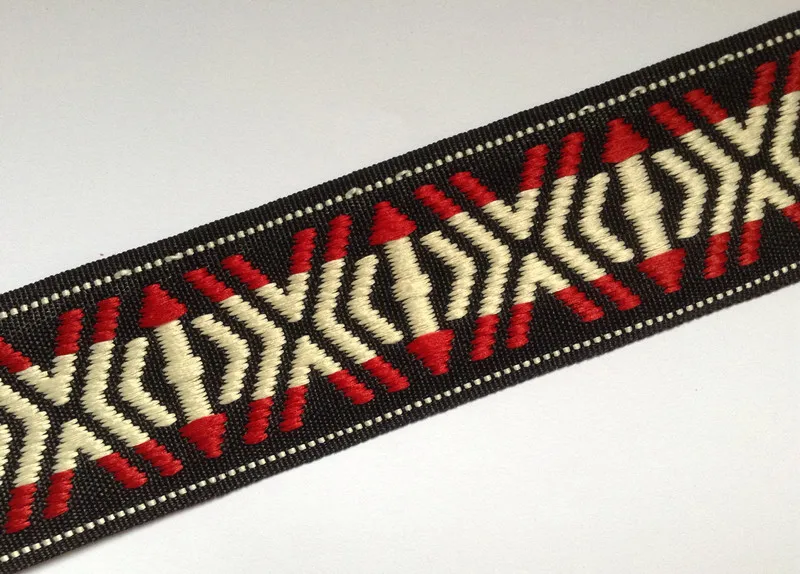 

4,2 см односторонняя тканая нейлоновая полиэфирная вышитая тесьма, модные ремешки тесьма, HF161017C лента для гитары