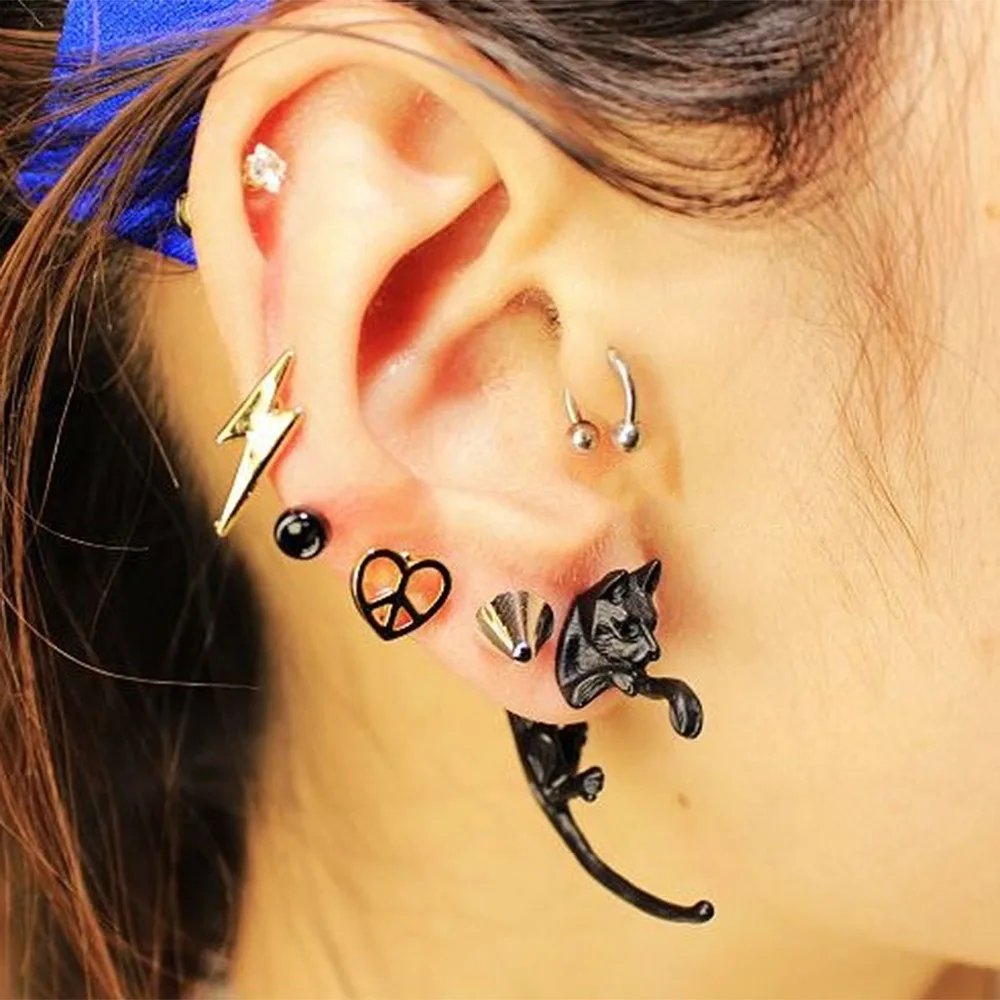 2 шт. двусторонние серьги гвоздики серебристого цвета 25 мм (1 дюйм) x 23 (7/8 дюйма)|stud