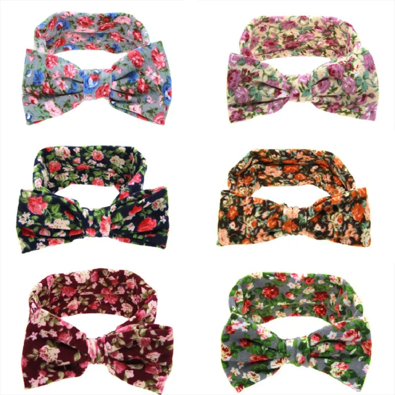 1 шт. эластичная повязка на голову с бантом для девочек|hair accessories|elastic headbandsheadband cotton